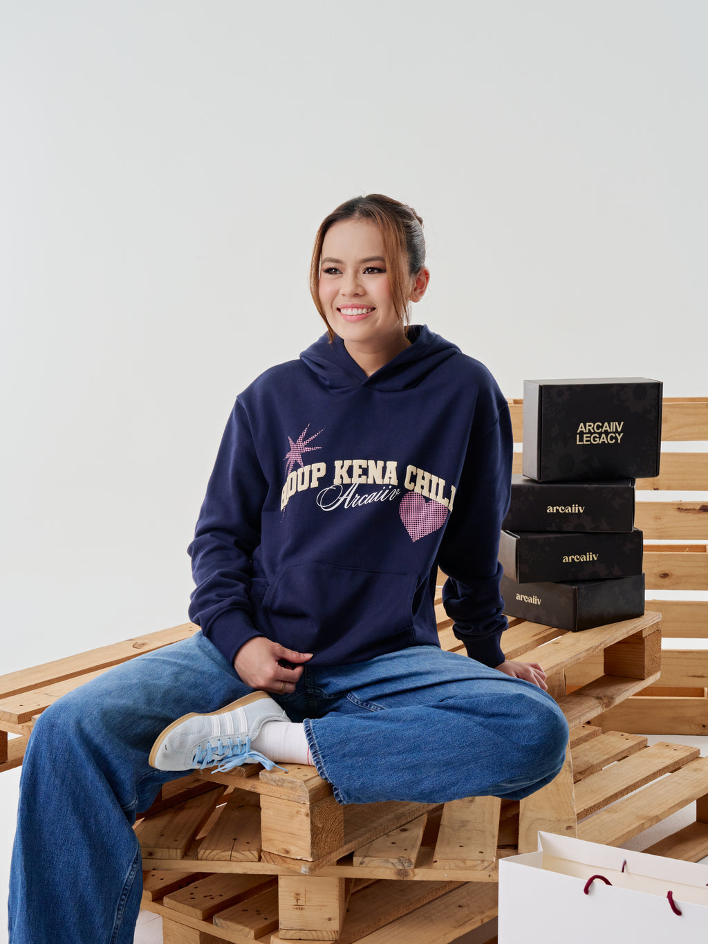 HKC Hoodie Navy Blue