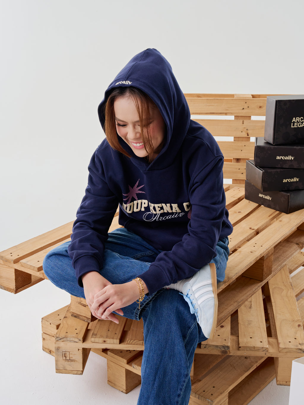 HKC Hoodie Navy Blue