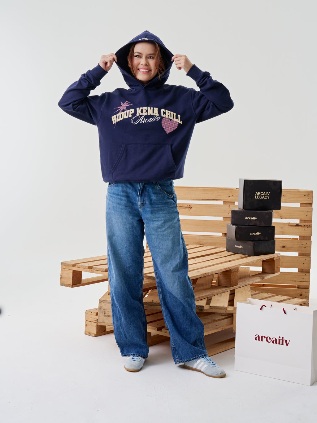 HKC Hoodie Navy Blue