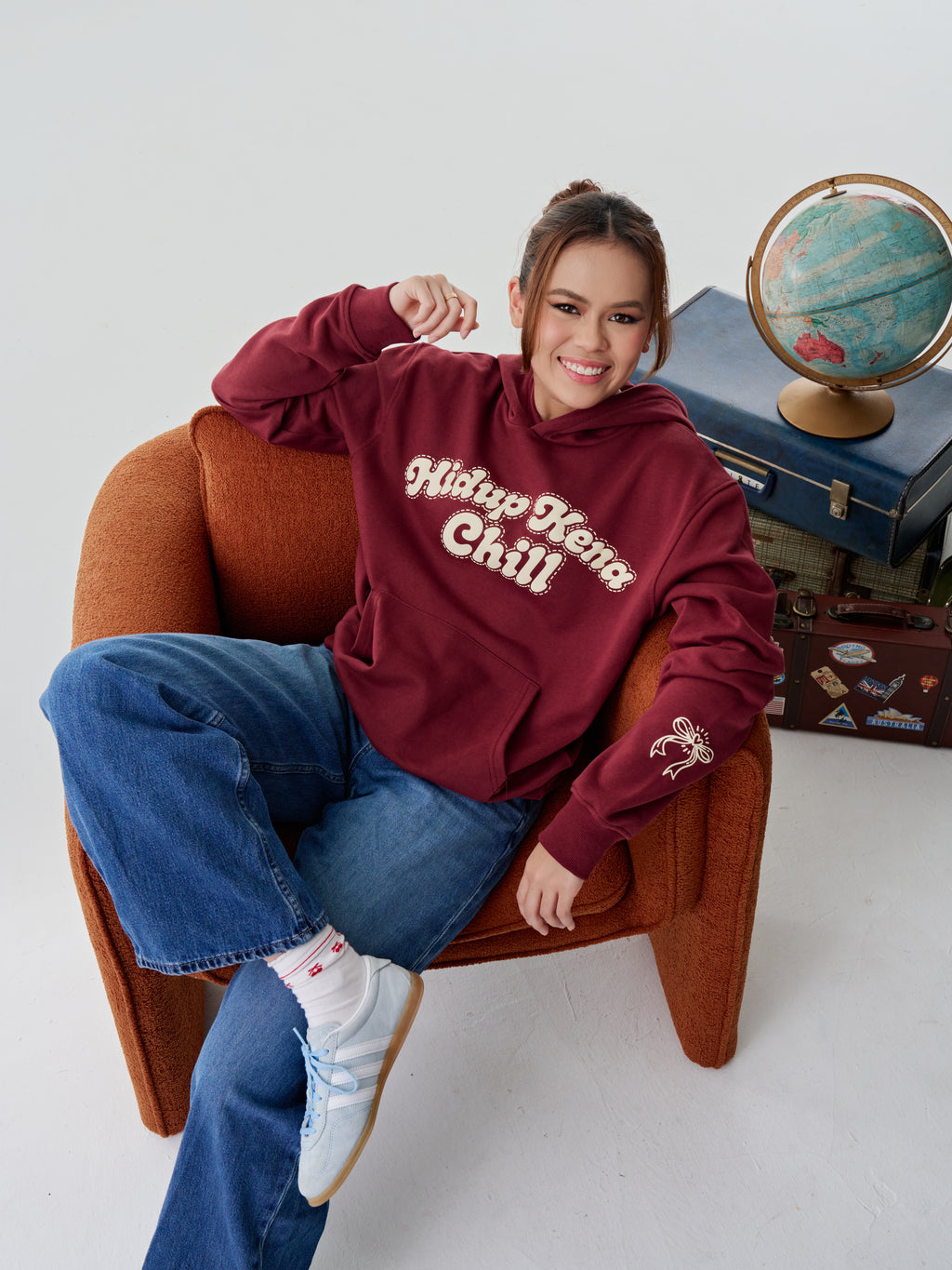 HKC Hoodie Bow Maroon