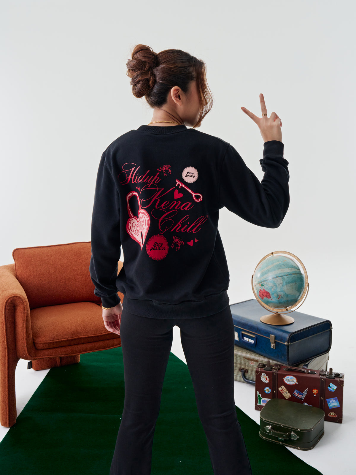 Love Lock Sweatshirt Black