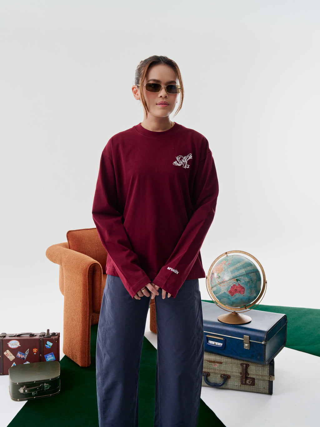 Legacy Long Sleeve Maroon