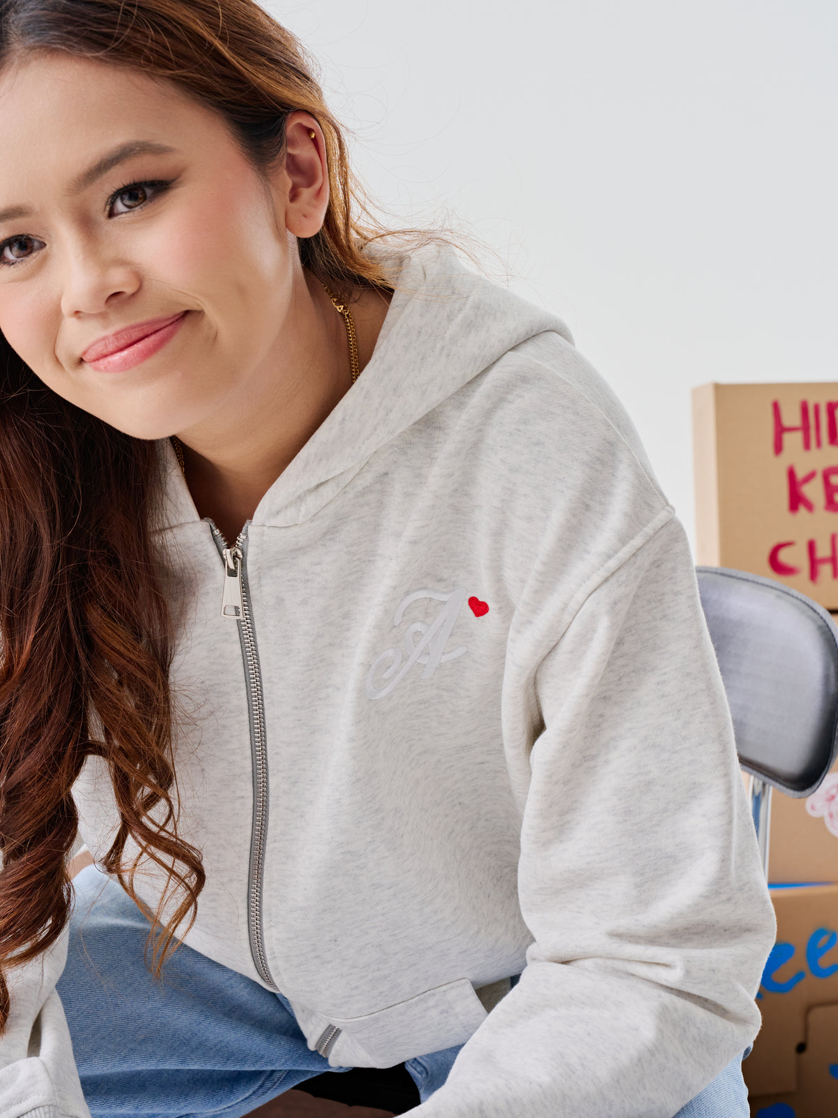 Arcaiiv Zipper Hoodie Concrete