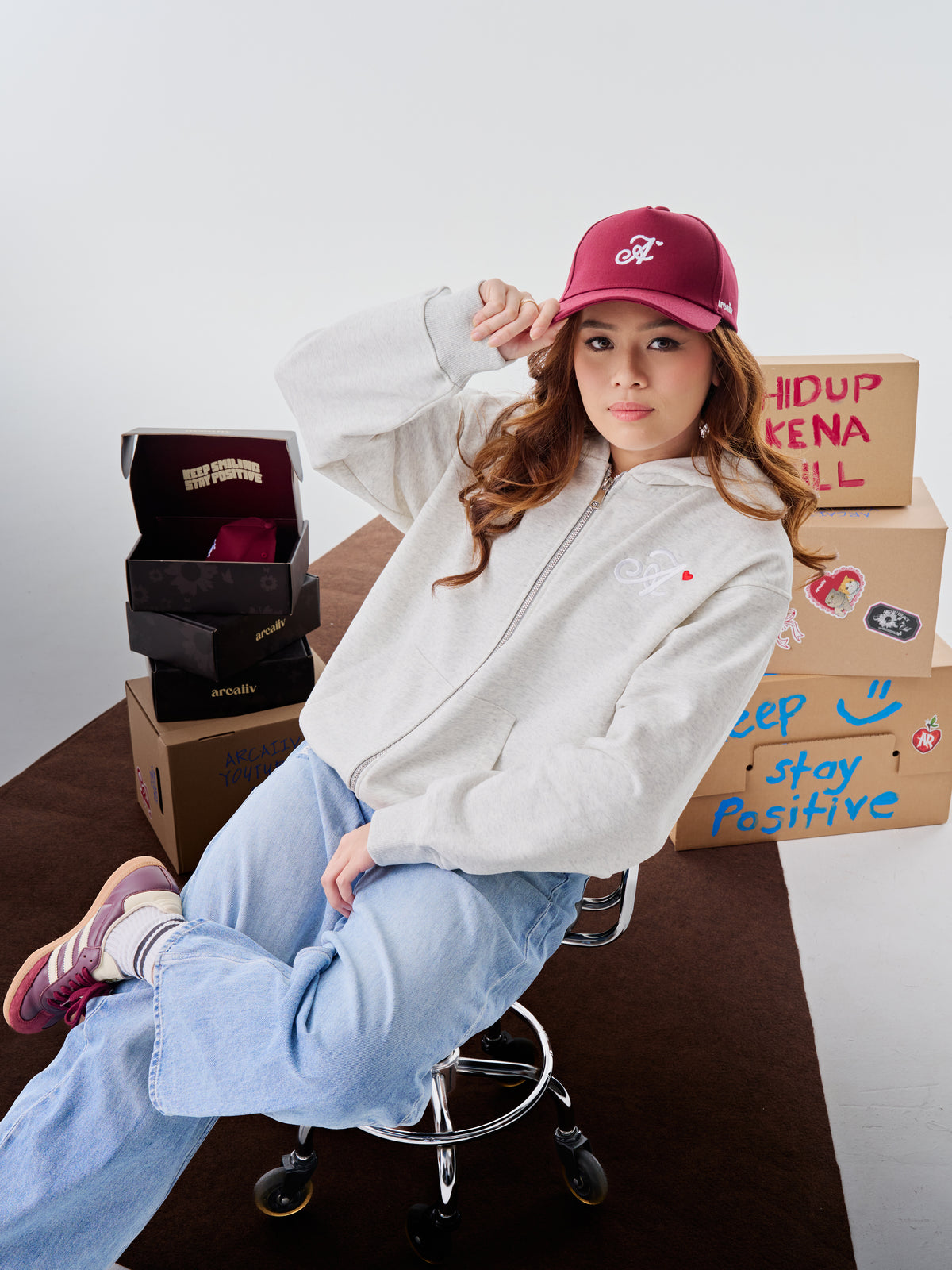 Arcaiiv Legacy Cap Maroon