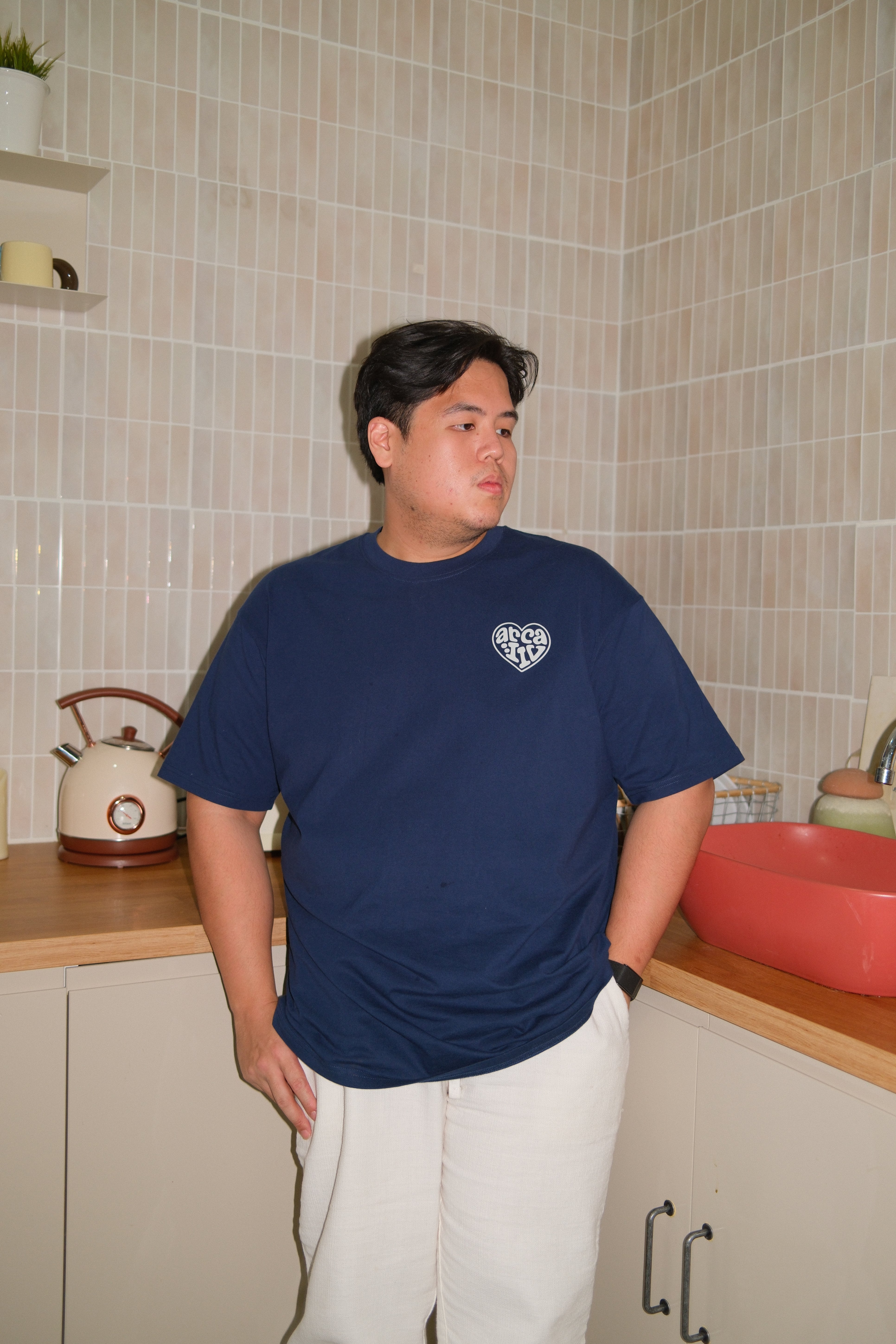 ARCAIIV Heart Club Tee Navy – arcaiiv