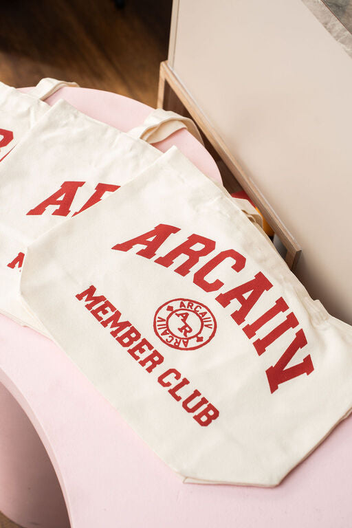 Beige Canvas Totebag