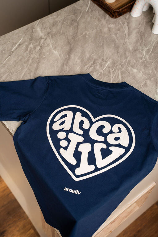 ARCAIIV Heart Club Tee Navy