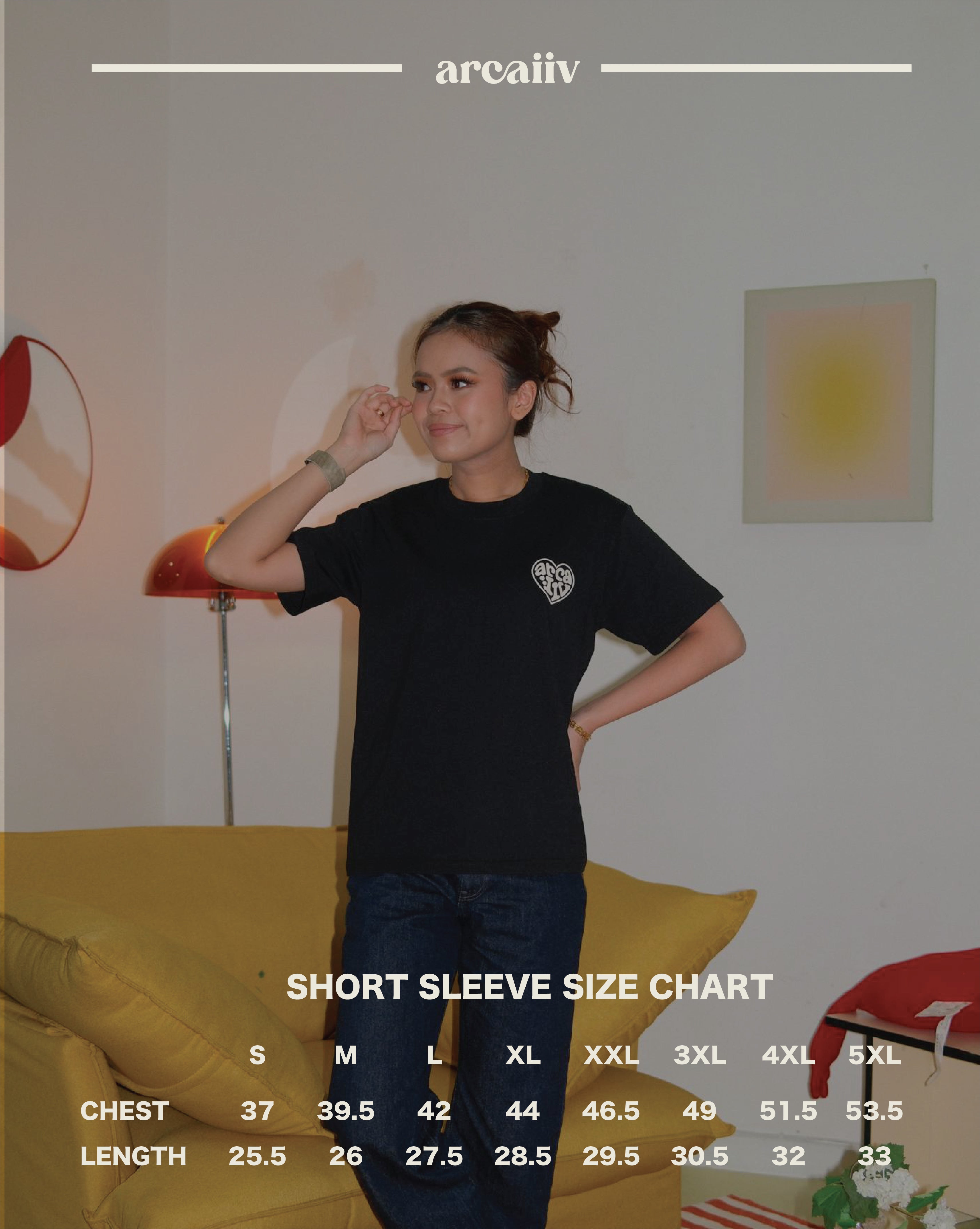 ARCAIIV Heart Club Tee Black